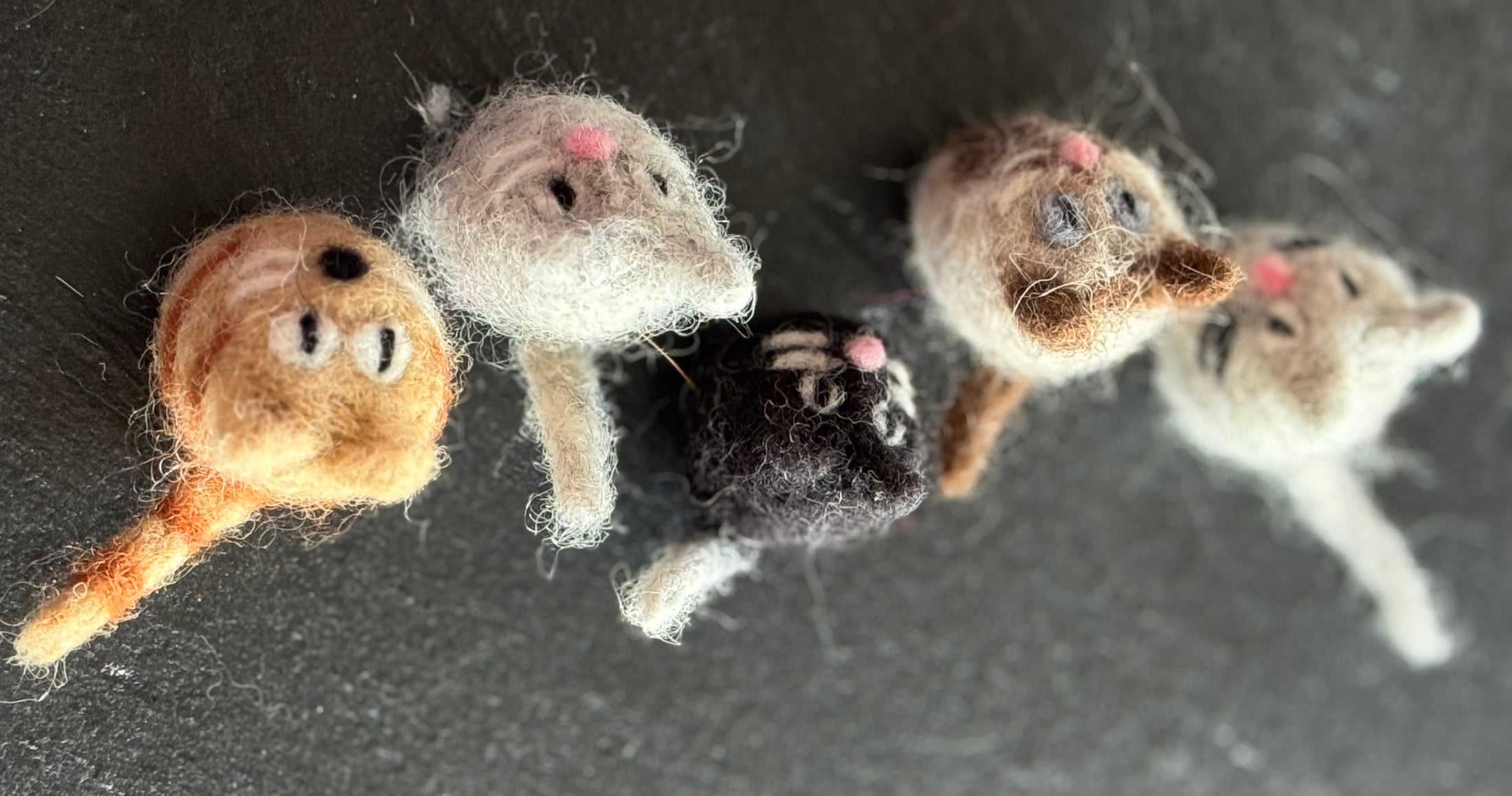 Tiny Kitties – handgefilzte Minikätzchen